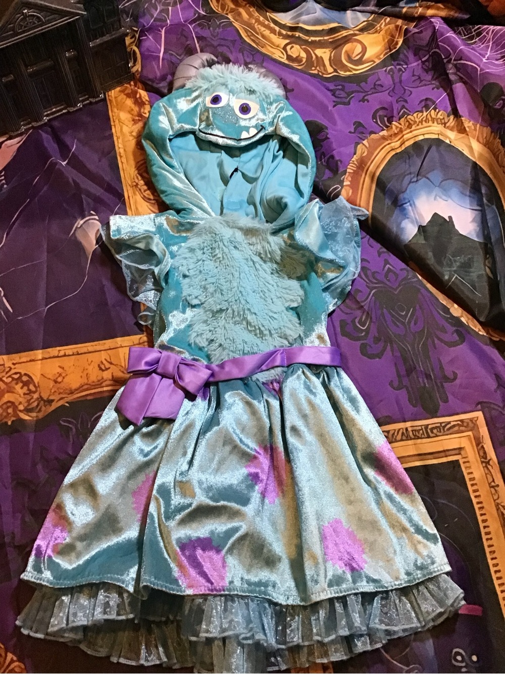 Disney pixar monster inc. Sulley toddler hooded dress costume 18-24 months